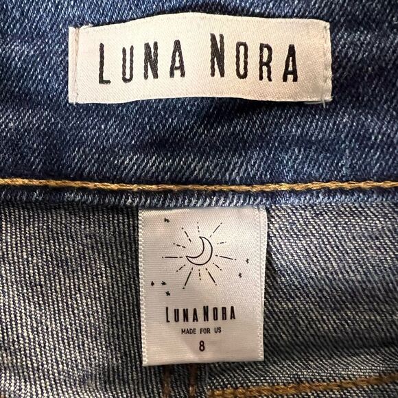 Luna Nora high rise skinny jeans distressed size 8 - Picture 8 of 16